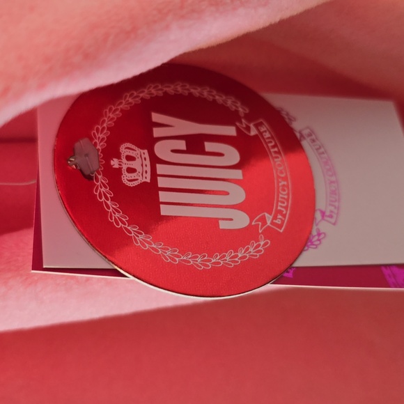 JUICY COUTURE WOMEN'S JUNIOR PINK LONG SLEEVE VELVETEEN PULLOVER TOP SIZE MEDIUM - Picture 9 of 16